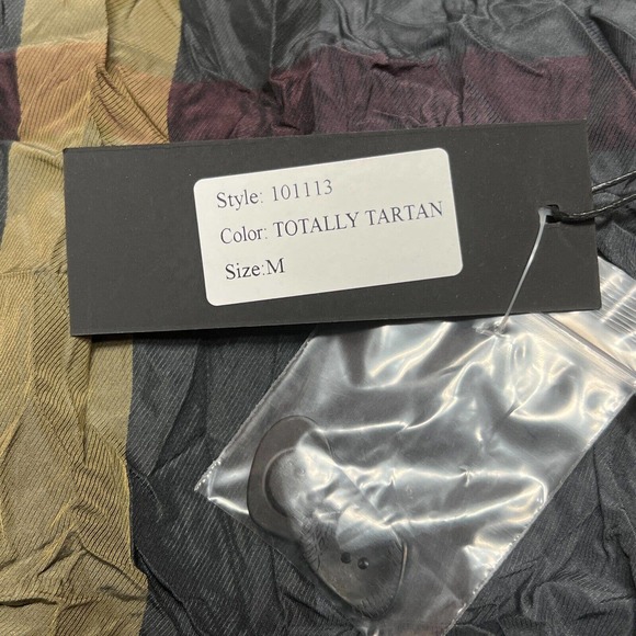 Liv by Habitat Clothes Tartan Boyfriend Jacket Crinkle Style 101113 Plaid - Picture 4 of 7